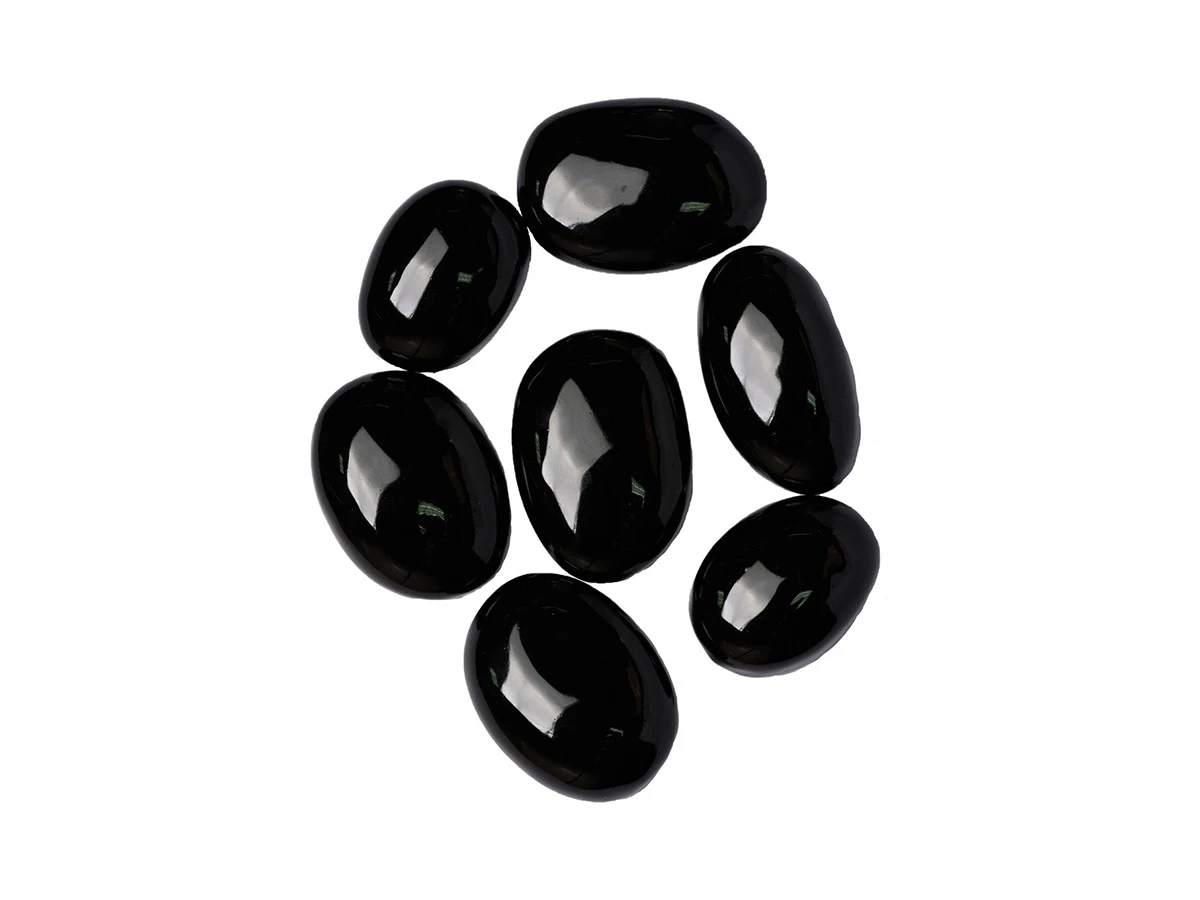 Декоративные керамические камни черные 7 шт 758862