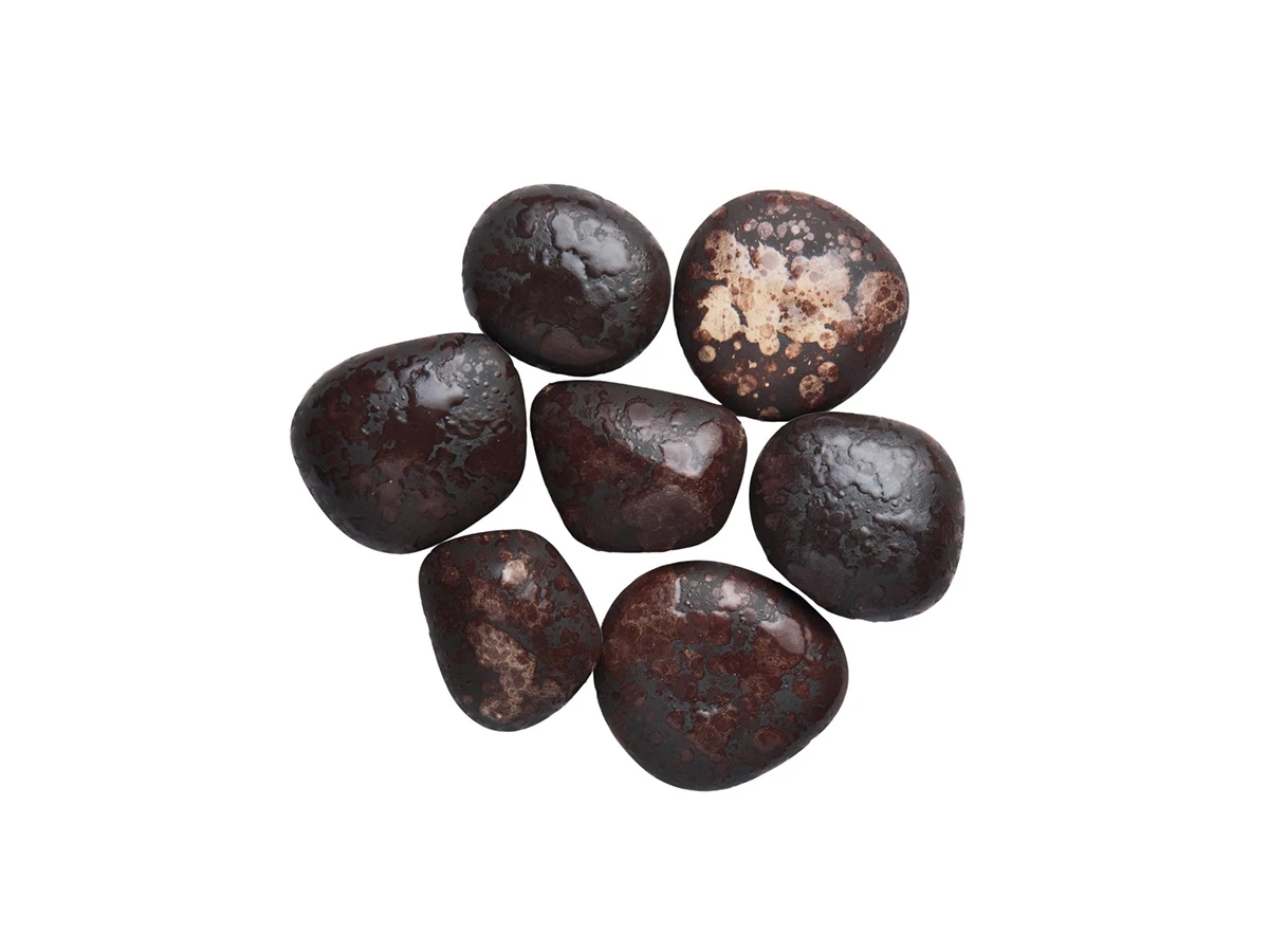 Камни коричневые матовые с глянцевой крапинкой - 7 шт. 758866