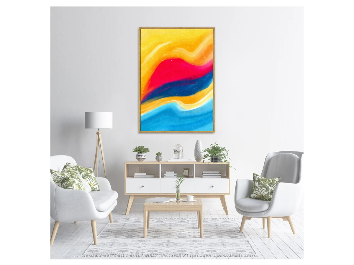 Репродукция картины на холсте Landscape etude №4 (Sunrise over the sea), 2021г. 759080