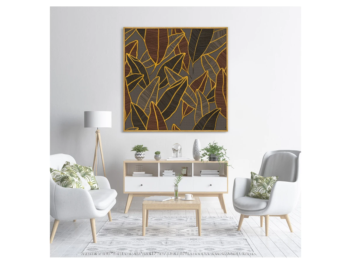 Репродукция картины на холсте Symphony of leaves, No 2, 2020г. 759083