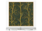 Репродукция картины на холсте Symphony of leaves, No 3, 2020г.