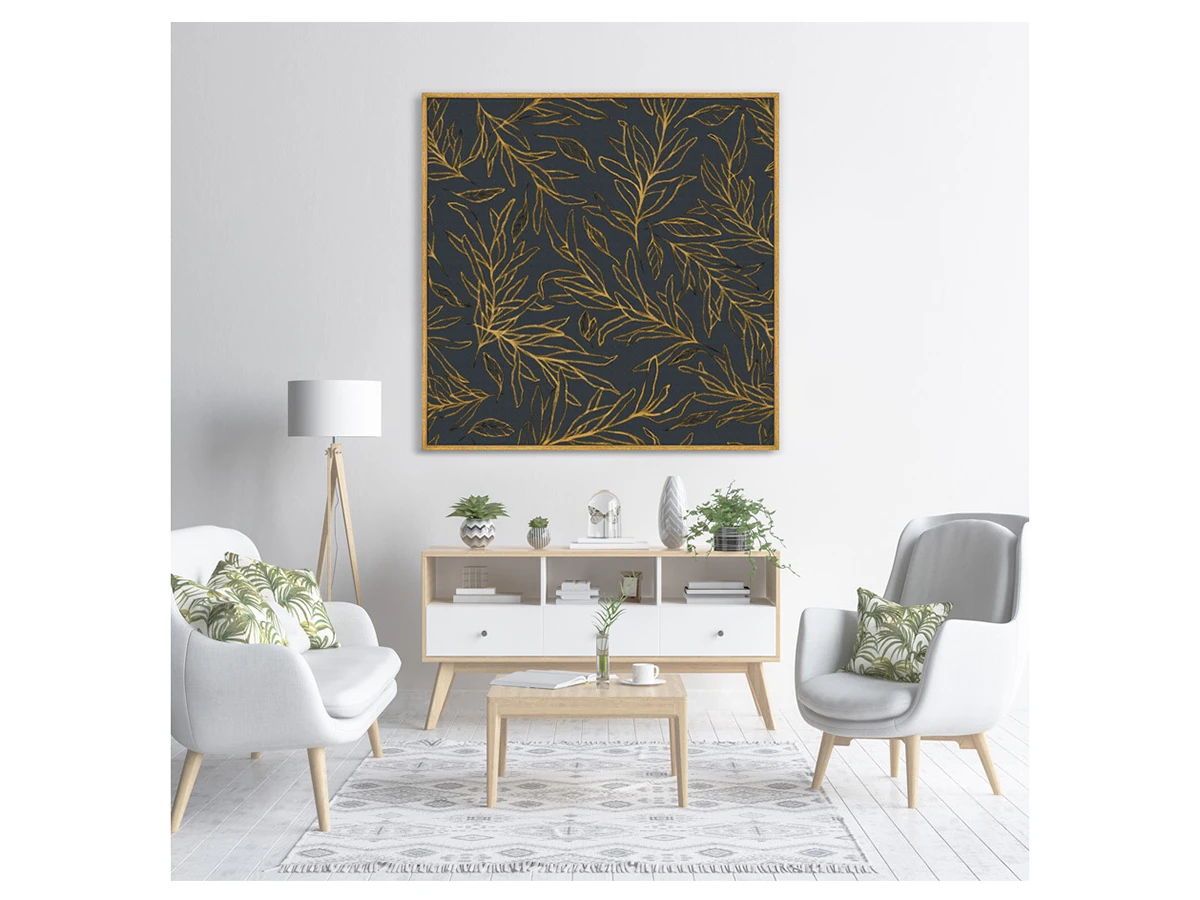 Репродукция картины на холсте Symphony of leaves, No 4, 2020г. 759085