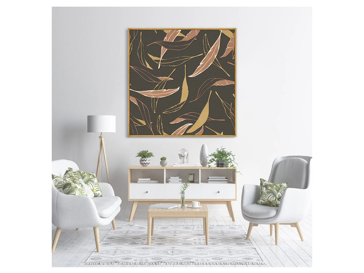 Репродукция картины на холсте Symphony of leaves, No 8, 2020г. 759089