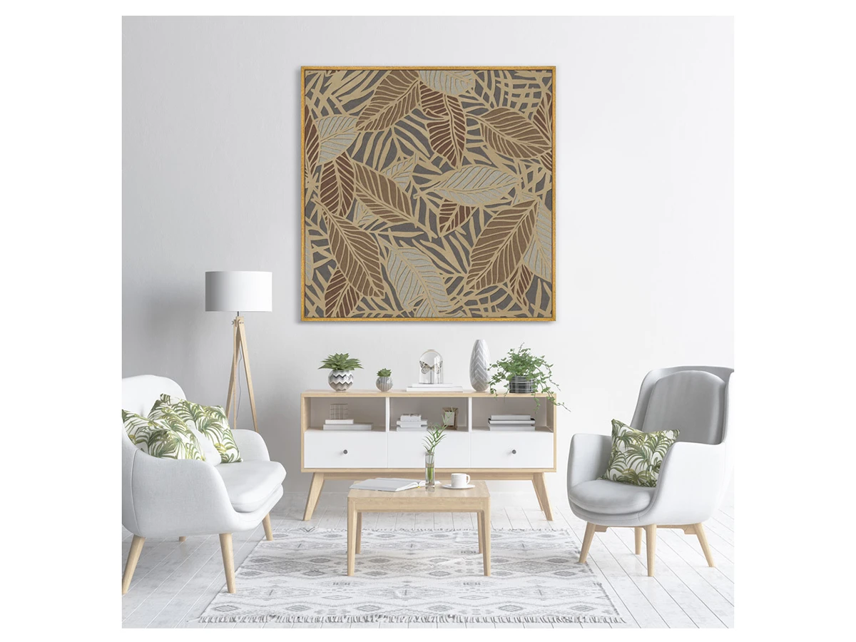 Репродукция картины на холсте Symphony of leaves, No 10, 2020г. 759091