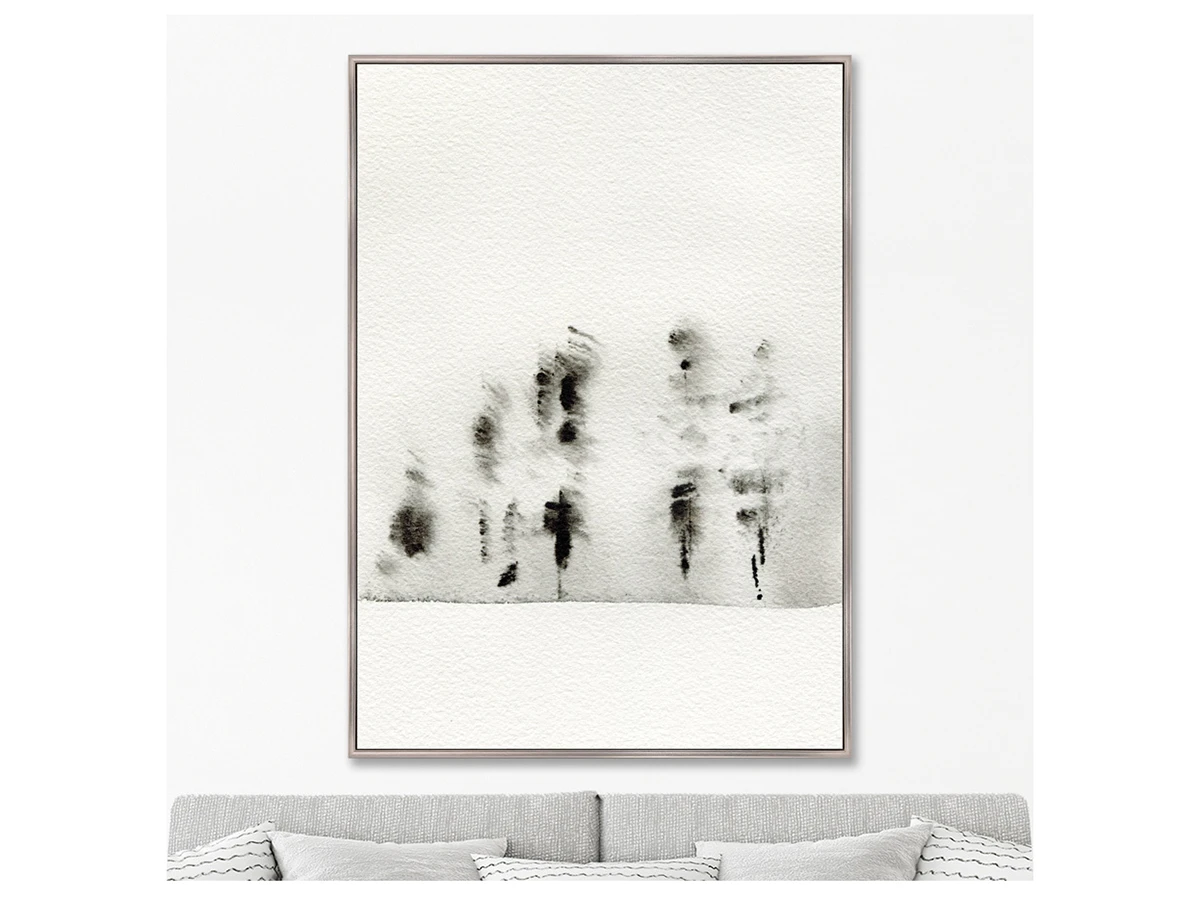 Репродукция картины на холсте Trees in the snow, 2021г. 759149