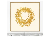 Репродукция картины на холсте Autumn leaf fall, in a gold, 2021г. 759159