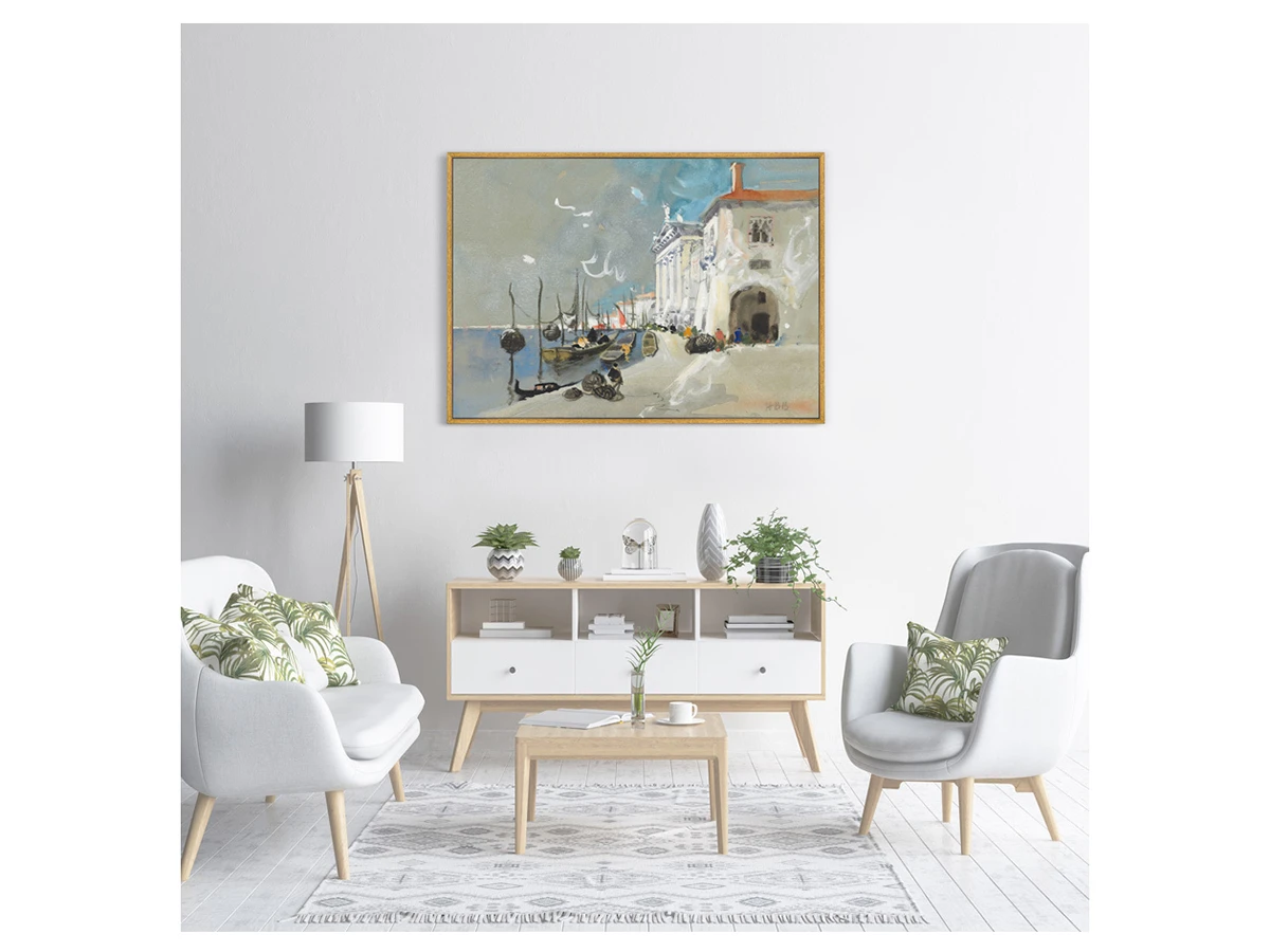 Репродукция картины на холсте Fish baskets, Chioggia, south of Venice, 1904г. 759189