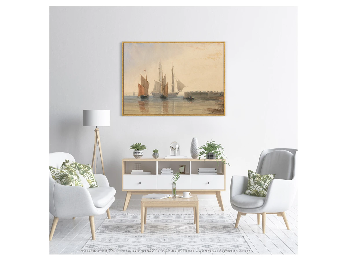 Репродукция картины на холсте Entrance to Calais Harbour, circa 1829г. 759202