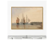 Репродукция картины на холсте Entrance to Calais Harbour, circa 1829г.