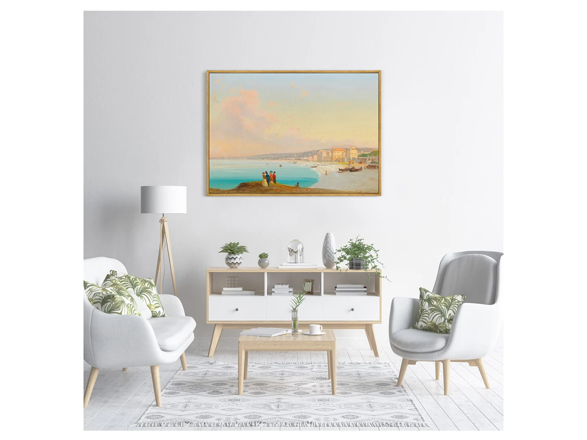 Репродукция картины на холсте Ницца, 1852г. 759204