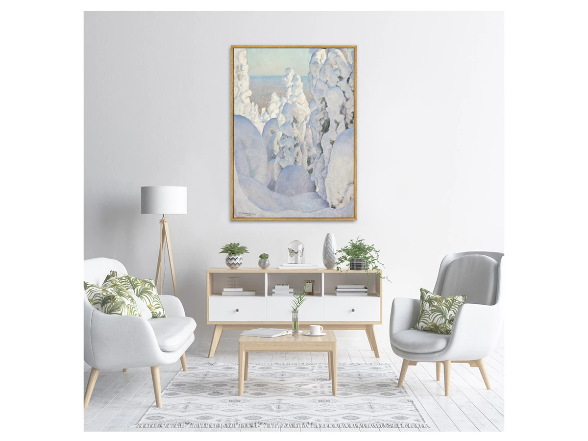 Репродукция картины на холсте Winter Landscape, Kinahmi, 1923г. 759234