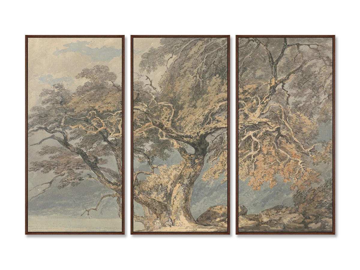 Репродукция картины на холсте из 3-х частей A Great Tree, 1796г. 759243  - фото 4