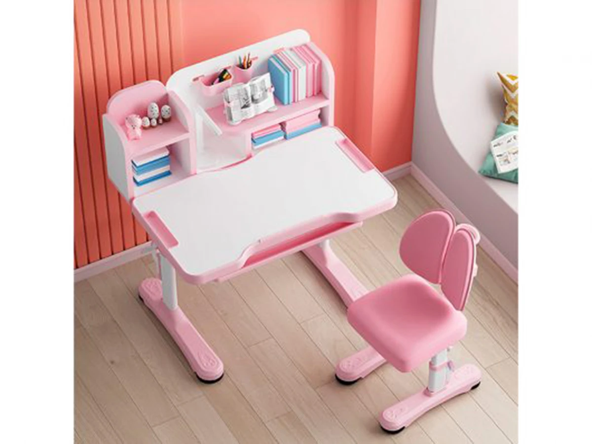 Комплект мебели (столик + стульчик) Mealux EVO Panda pink 760946  - фото 3