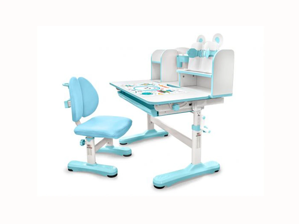 Комплект мебели (столик + стульчик) Mealux EVO Panda XL blue 760950