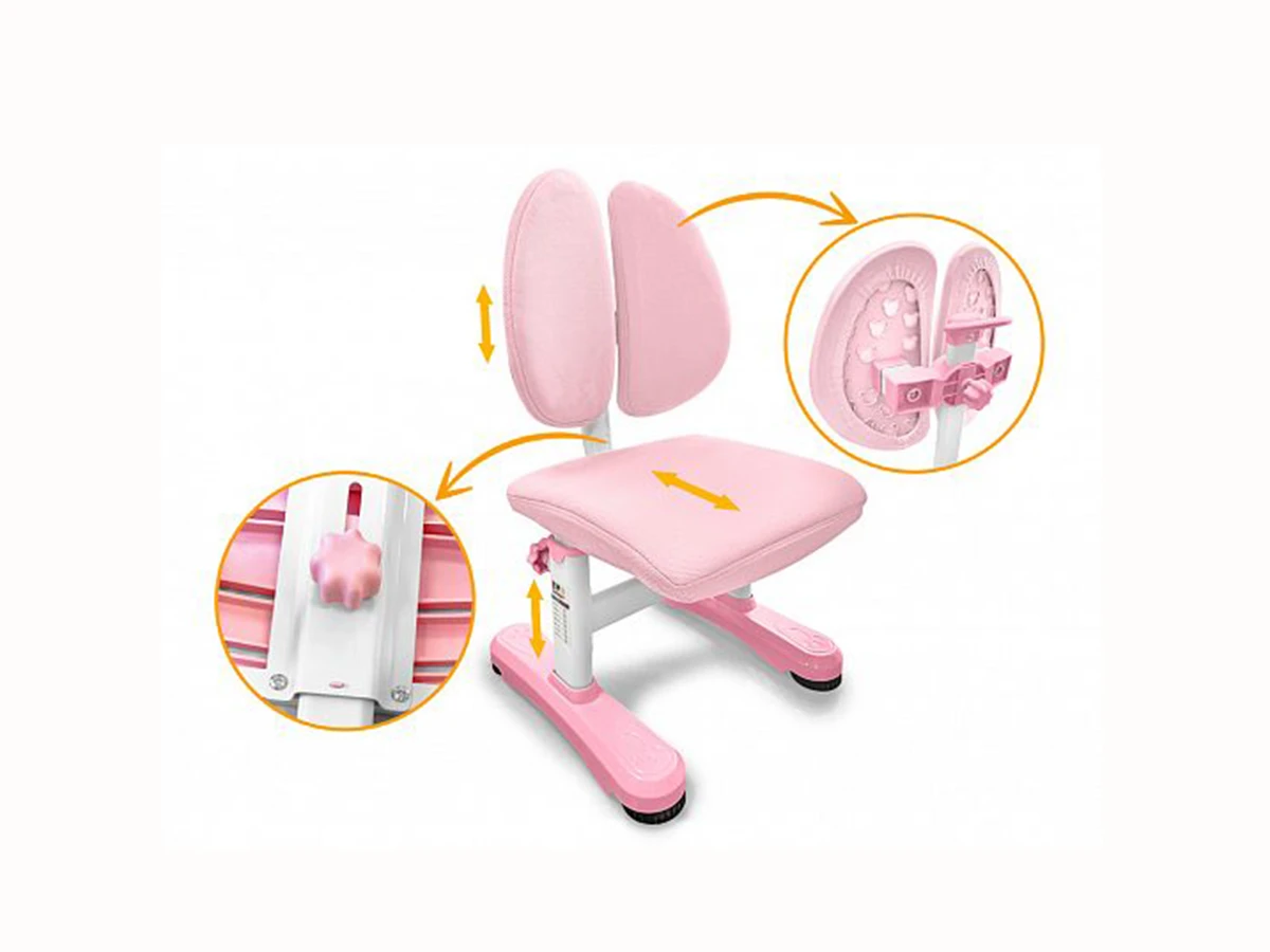 Комплект мебели (столик + стульчик) Mealux EVO Panda XL pink 760951  - фото 6
