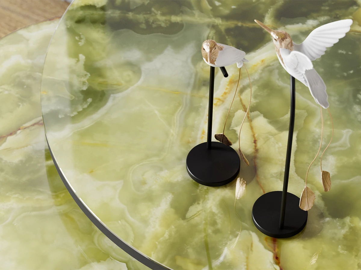 Комплект столов журнальных Калифорния Стелла Зеленый оникс 762038  - фото 2