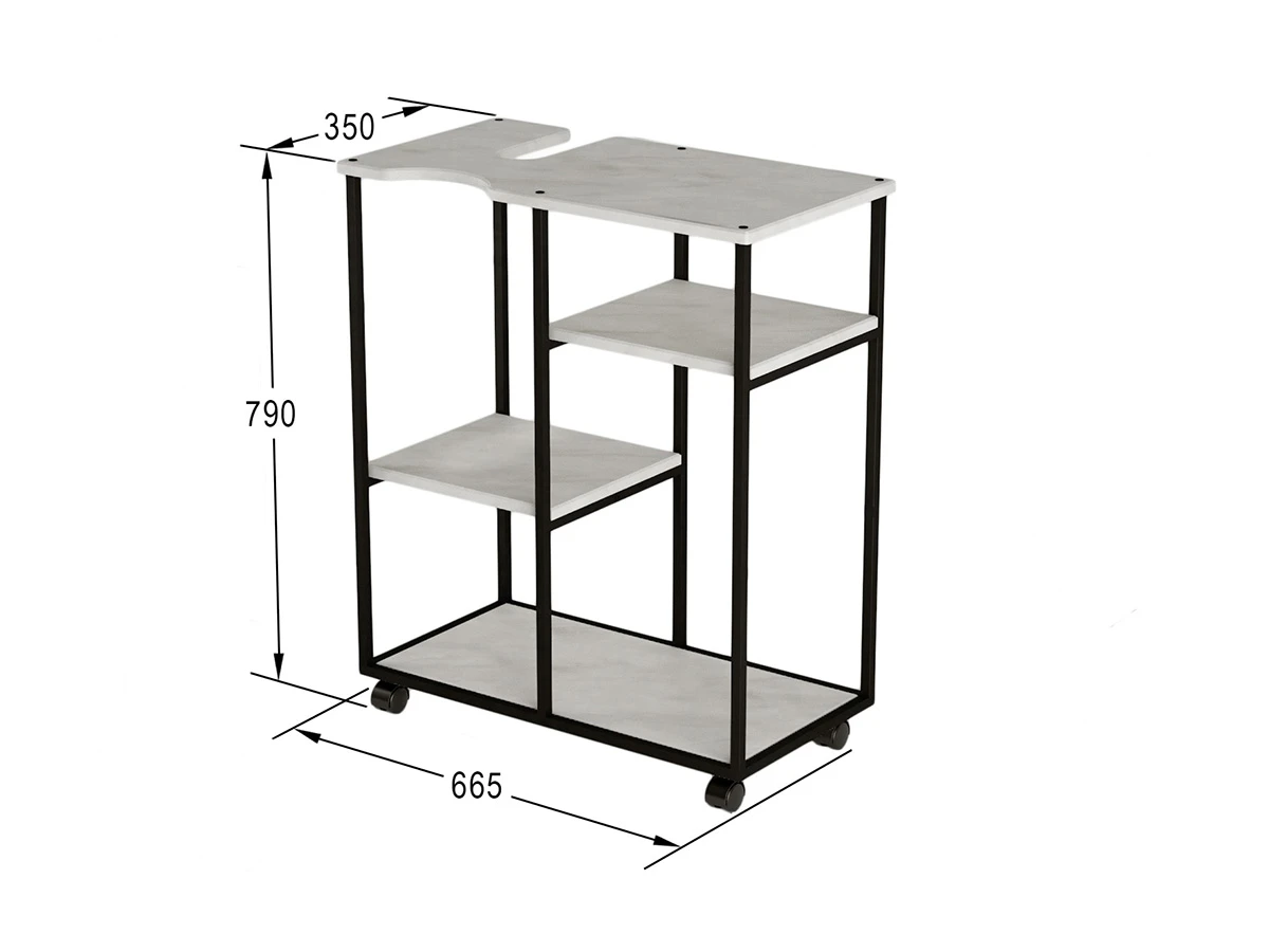 Подставка для воды Калифорния "Уотер loft" белый бетон 762046  - фото 4