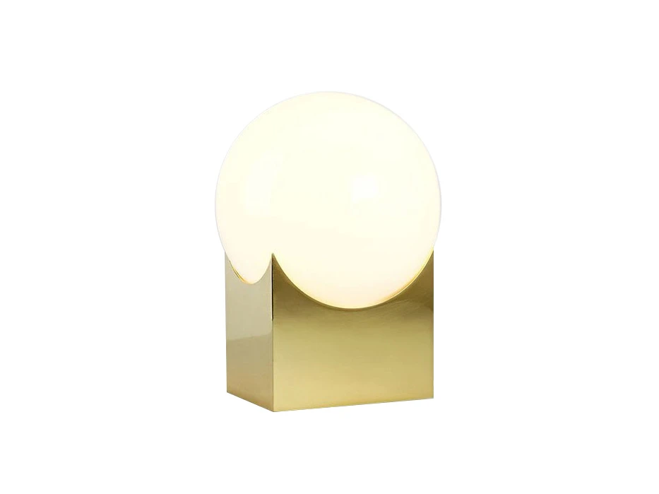 Настольный светильник iLamp GOLDEN 10213T/1-D200 MATT GOLD&WHITE 768932  - фото 1