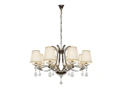 Подвесная люстра iLamp Cenro P7505-8 Никель+белый