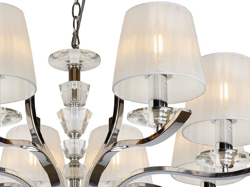 Подвесная люстра iLamp Omega RM5231/8 Хром 769055  - фото 3
