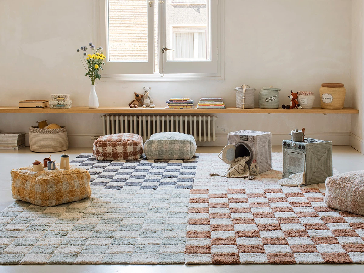 Ковер Шахматы голубой 120*160,  C-TILES-BSG 805177  - фото 4