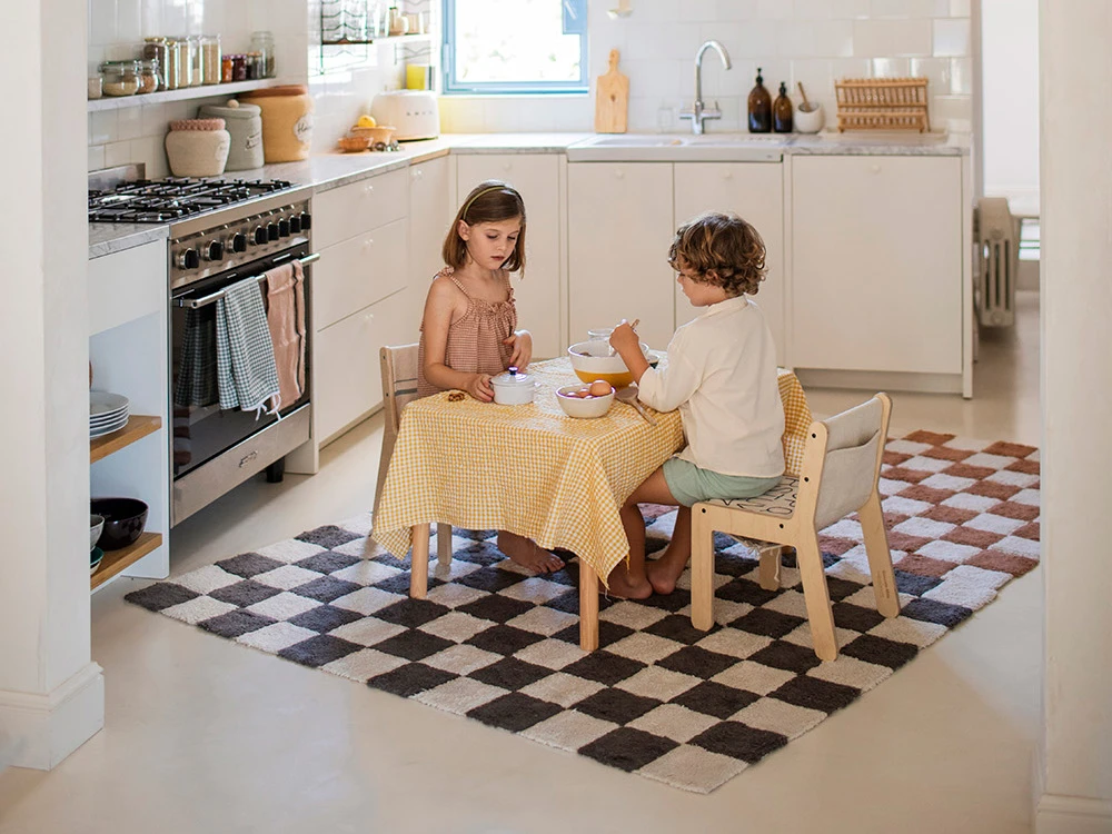 Ковер Шахматы серый 120*160,  C-TILES-DGR 805178  - фото 4