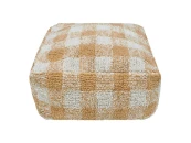 Подушка-пуф Шахматы медовый 20*40*40,  P-VICHY-HNY