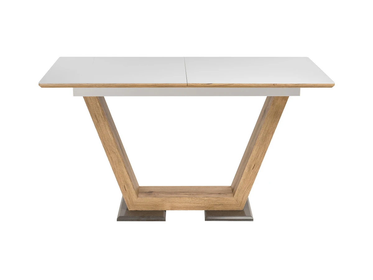 Стол на тумбе Иматра белый / дуб монтана 809069  - фото 4