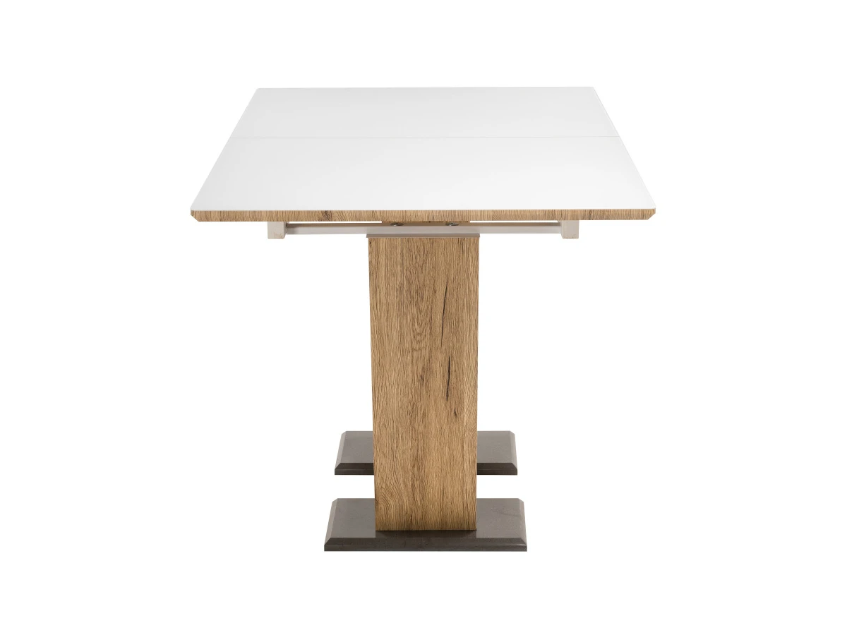 Стол на тумбе Иматра белый / дуб монтана 809069  - фото 5