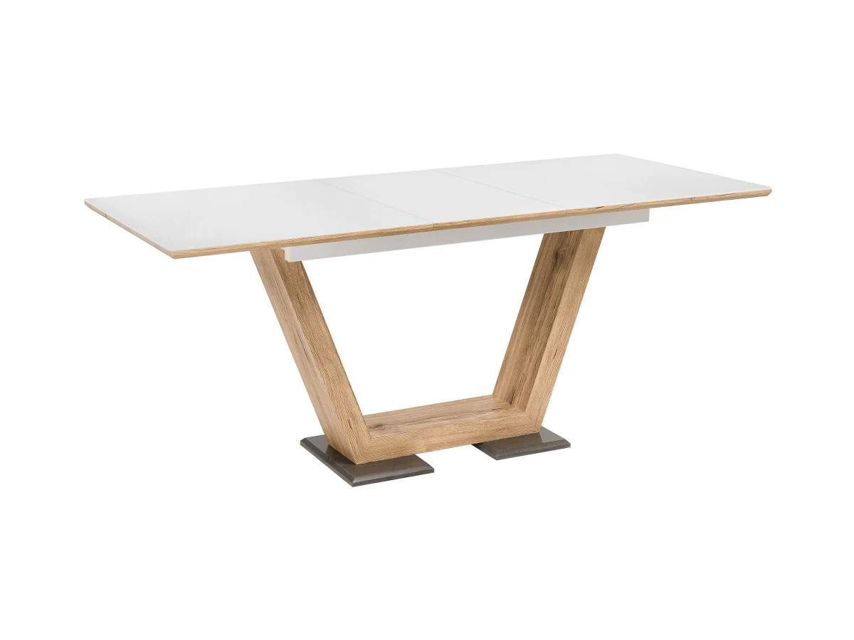 Стол на тумбе Иматра белый / дуб монтана 809069  - фото 2