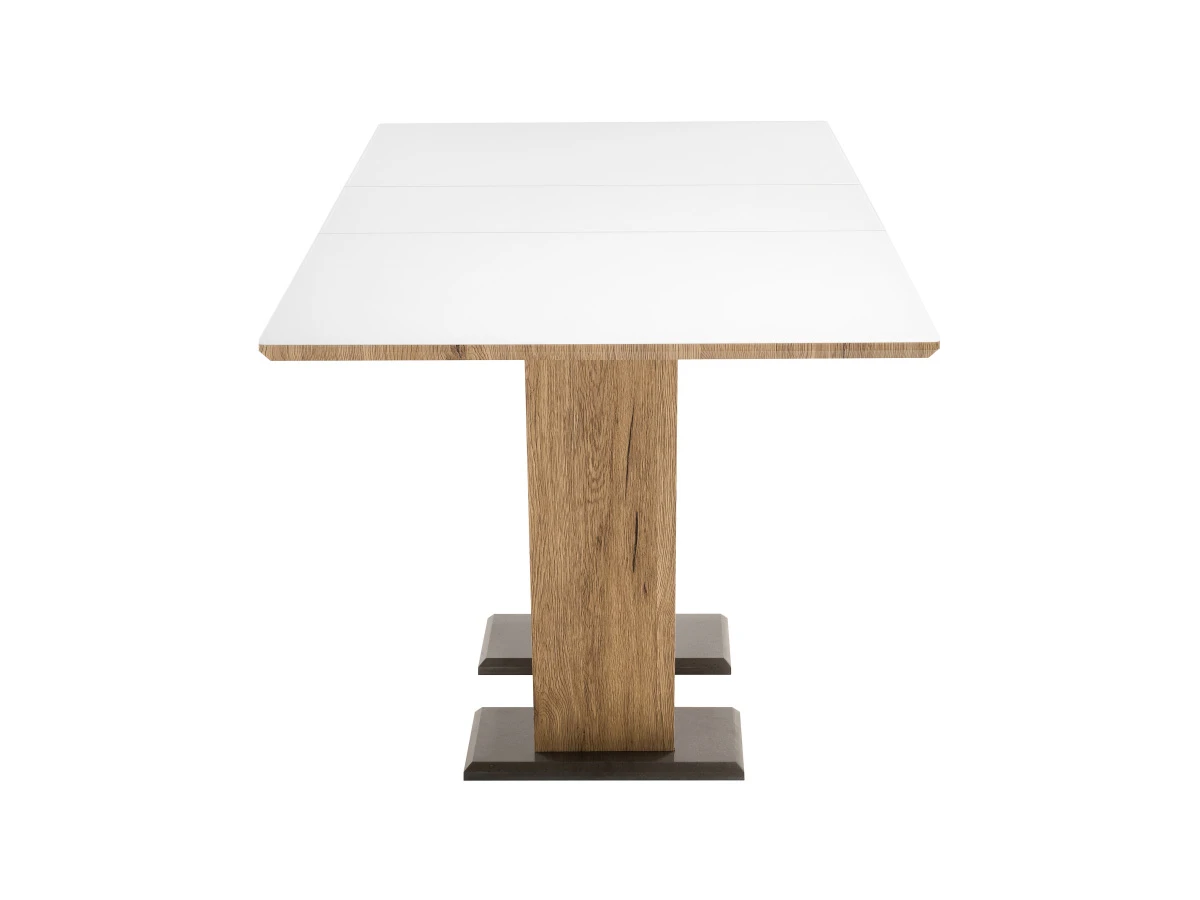 Стол на тумбе Иматра белый / дуб монтана 809069  - фото 6