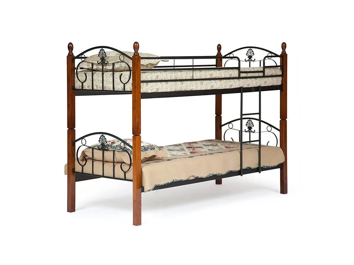 Двухъярусные кровати из дерева (со ступенями)