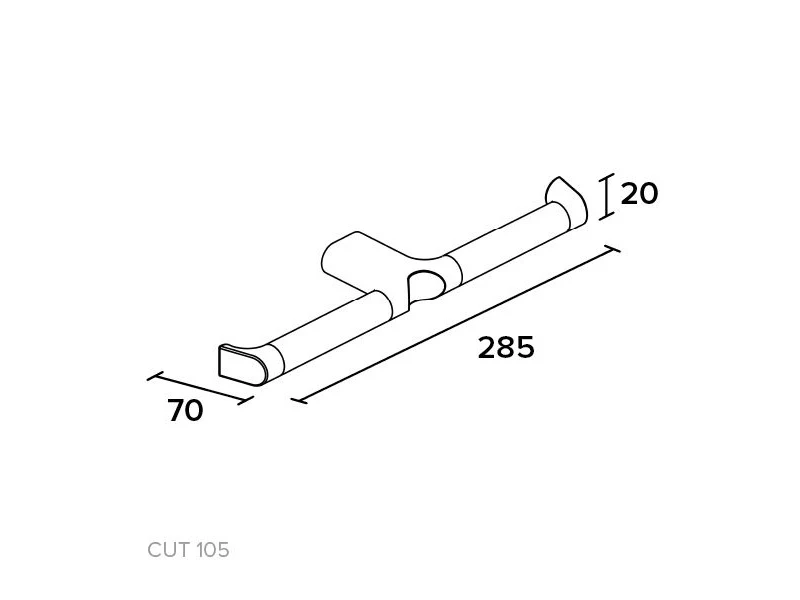 Держатель для туалетной бумаги двойной CUT105 814088