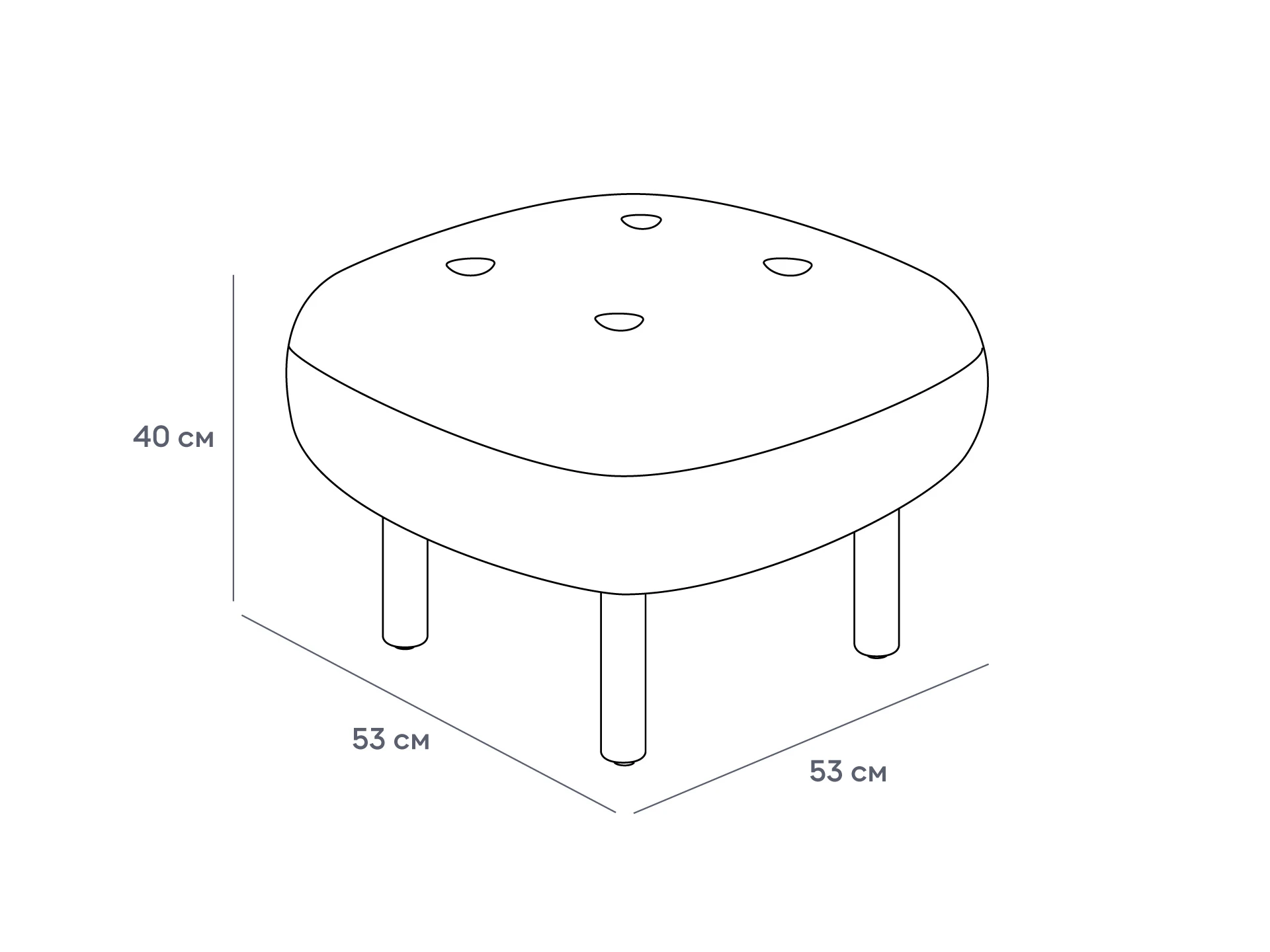 Пуф Lounge Wood 826136  - фото 8