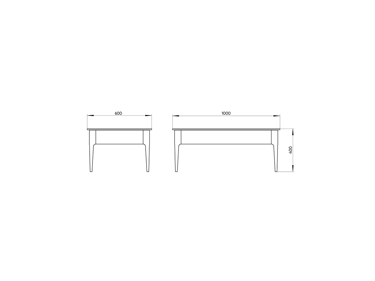 Журнальный столик Type oak 80*48 см (светло-серый) 826693  - фото 3