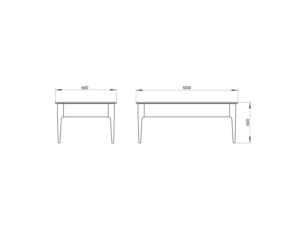 Журнальный столик Type oak 80*48 см (серый) 826694  - фото 3