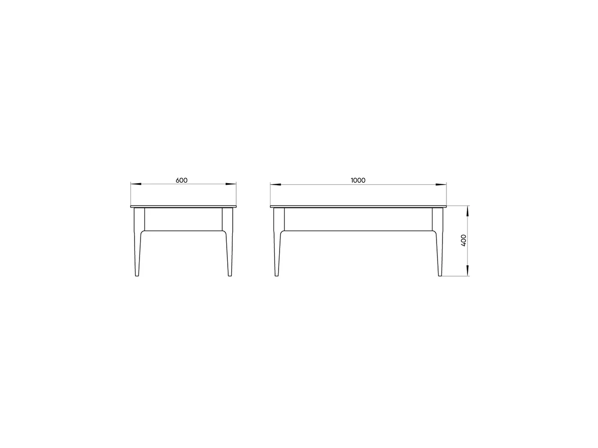 Журнальный столик Type oak 80*48 см (темно-серый) 826697  - фото 3