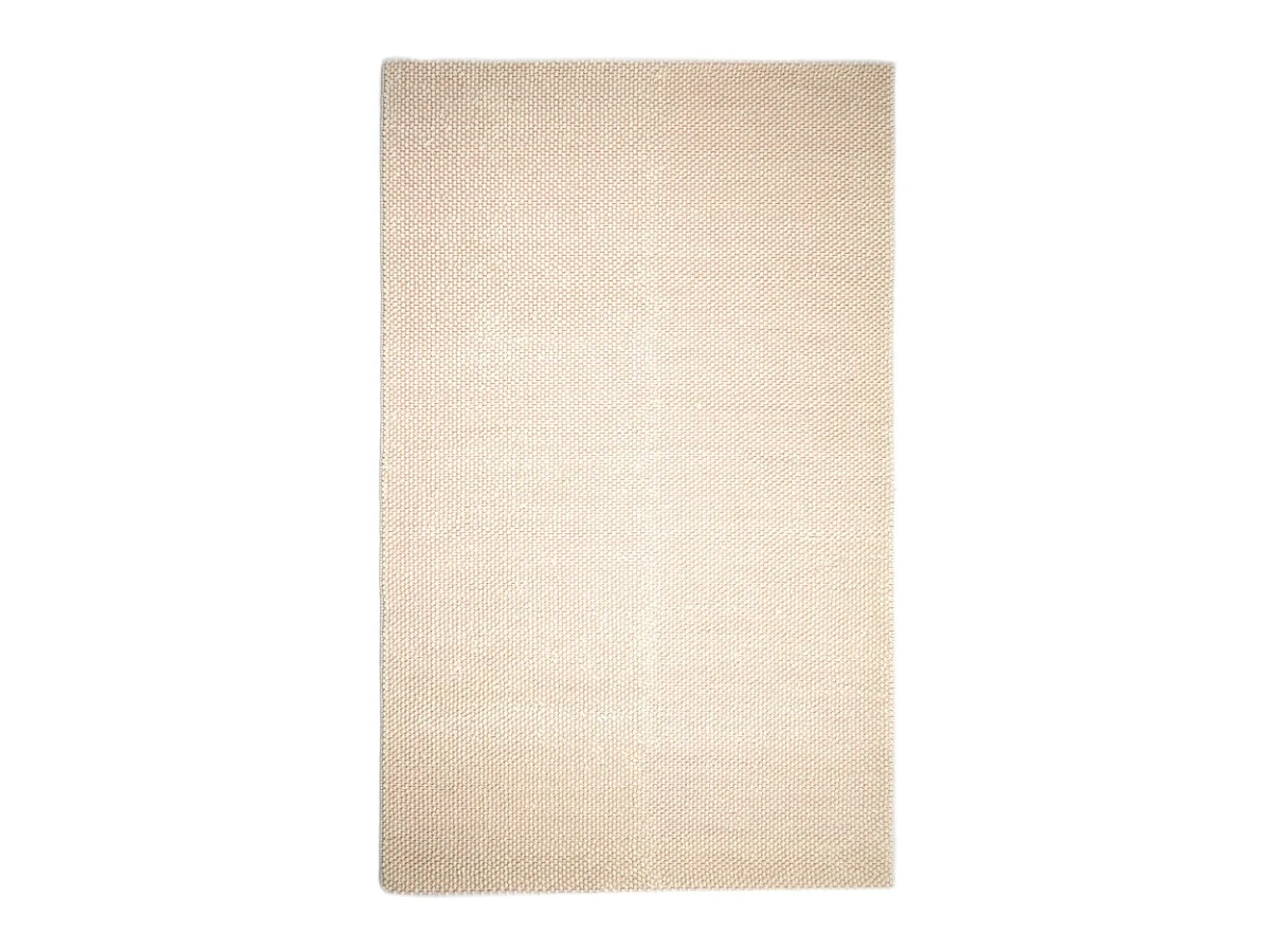Nectaire Ковер из хлопка и полипропилена белого цвета 200 x 300 см 829870  - фото 1