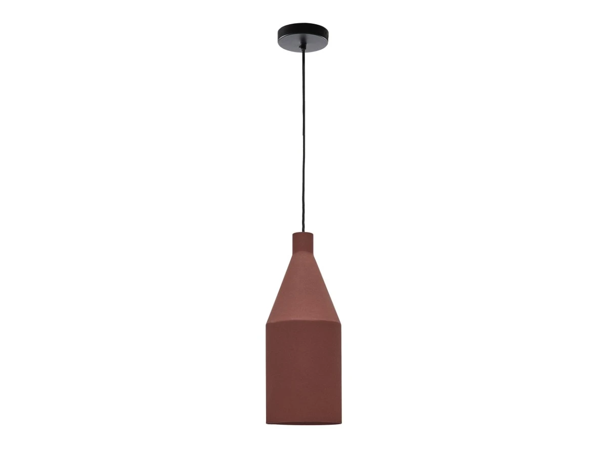 Peralta Подвесной светильник из металла с терракотовой окраской D15 см 829900  - фото 1