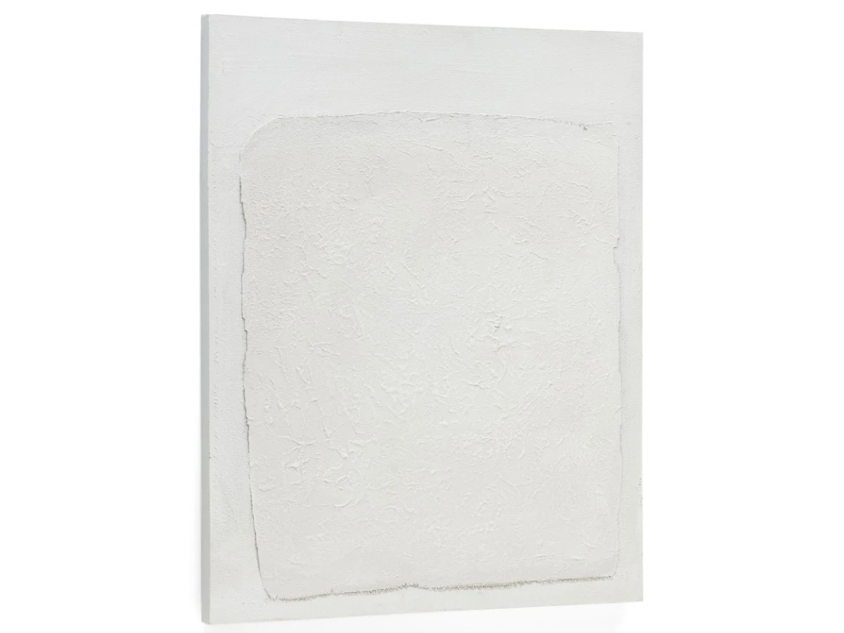 Rodes абстрактный фактурный холст белого цвета 80 x 100 см 829930