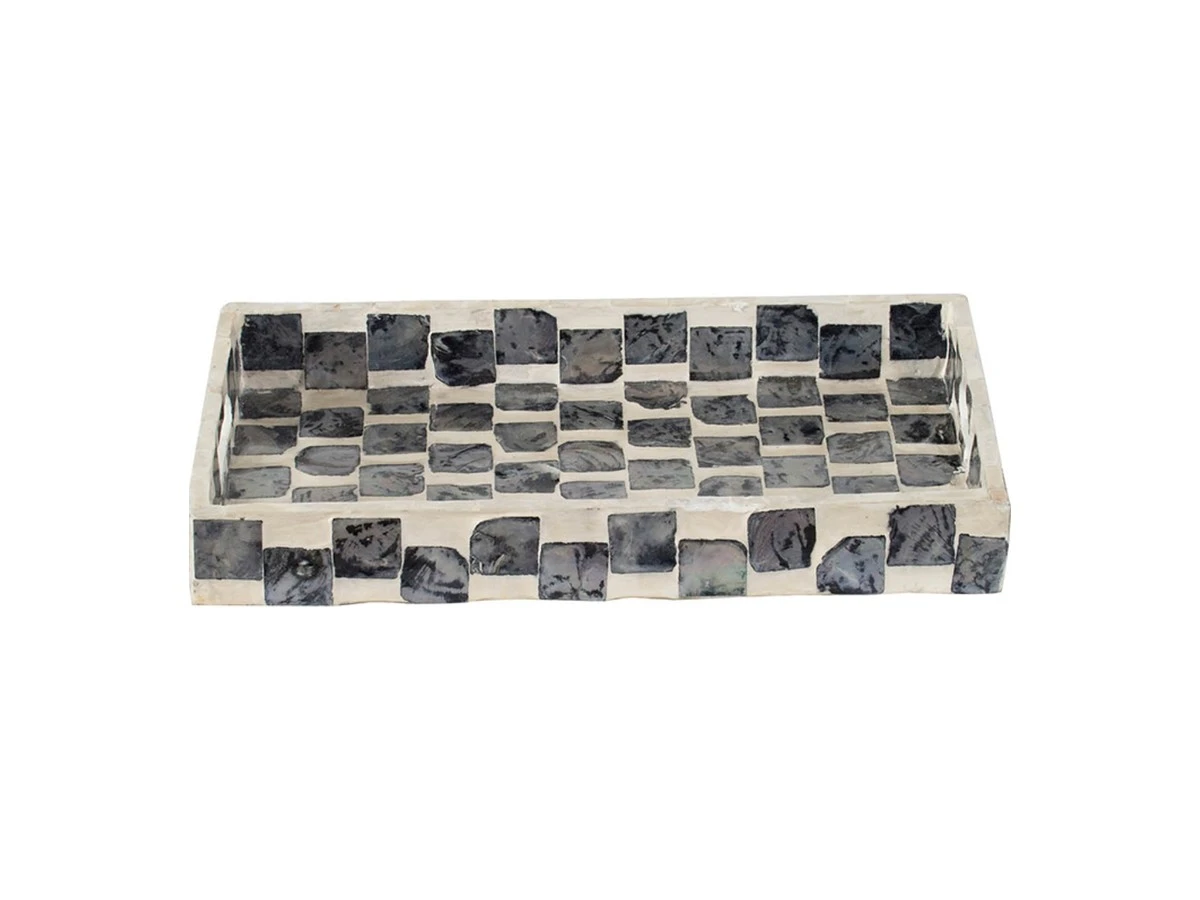 Поднос с отделкой раковинами устриц 834004