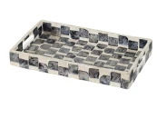 Поднос с отделкой раковинами устриц