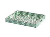 Поднос с отделкой раковинами устриц