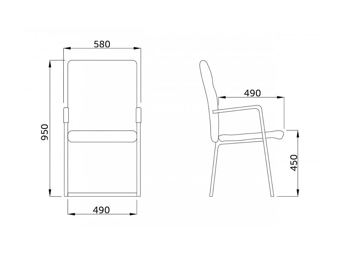 Стул PICASSO CHROME ECO 623254  - фото 6