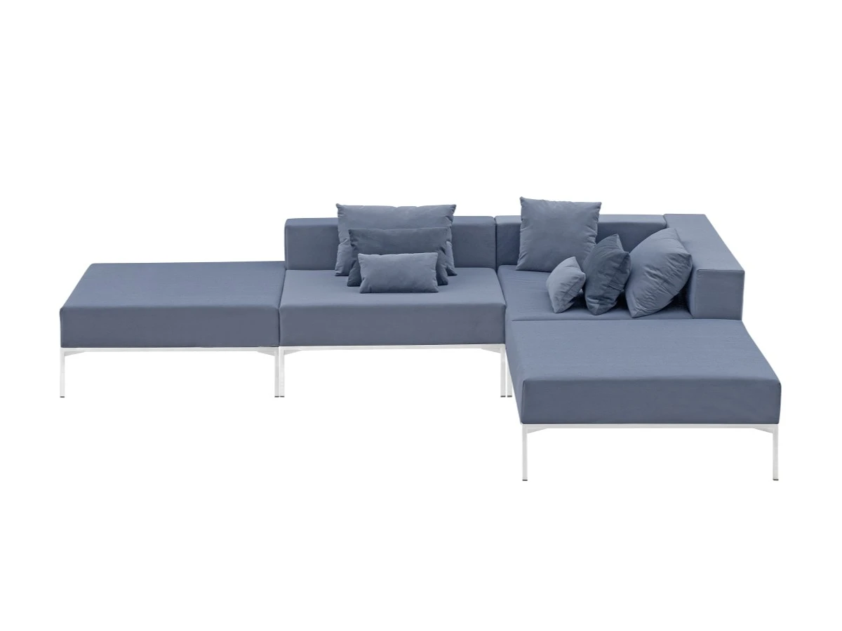 Модульный серый  диван Benson левый 839570