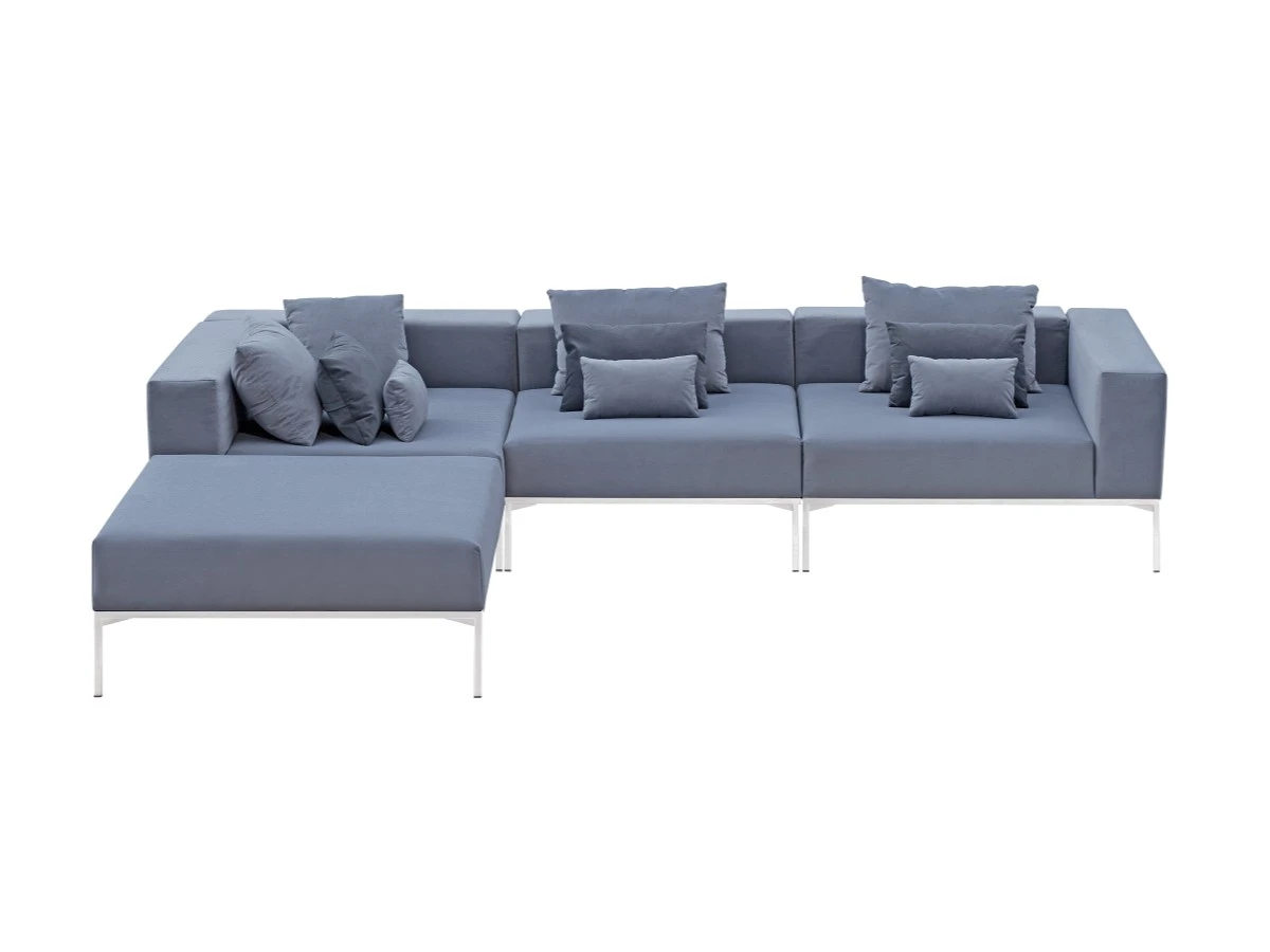 Модульный серый  диван Benson правый 839571  - фото 3