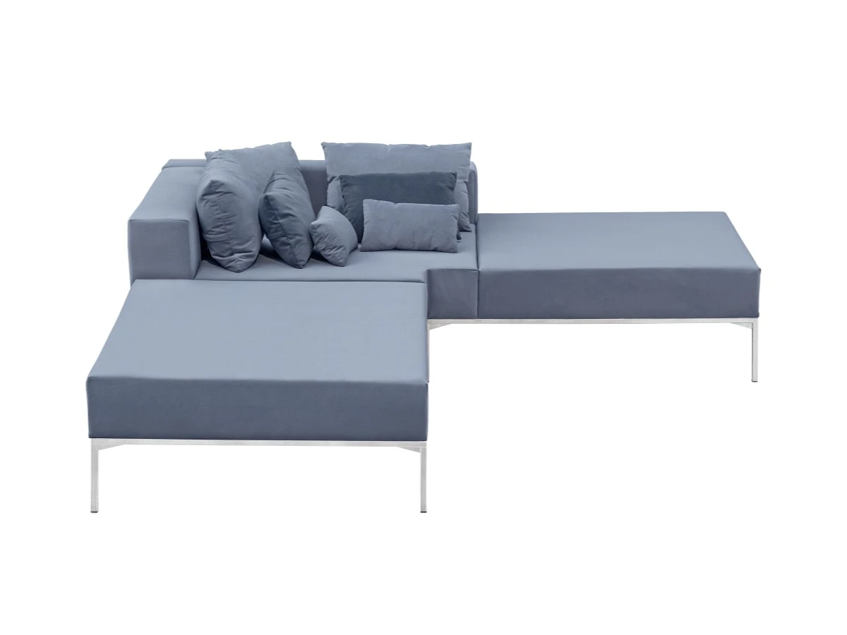 Модульный серый  диван Benson короткий 839572