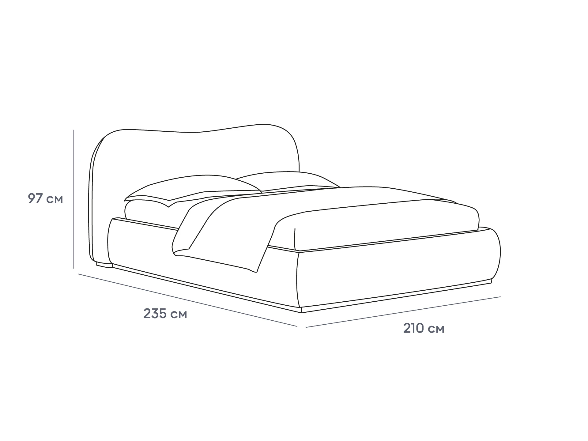 Кровать Patti без подъемного механизма 843391  - фото 2