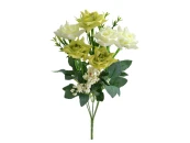 Букет роз Яцек бело-желтый