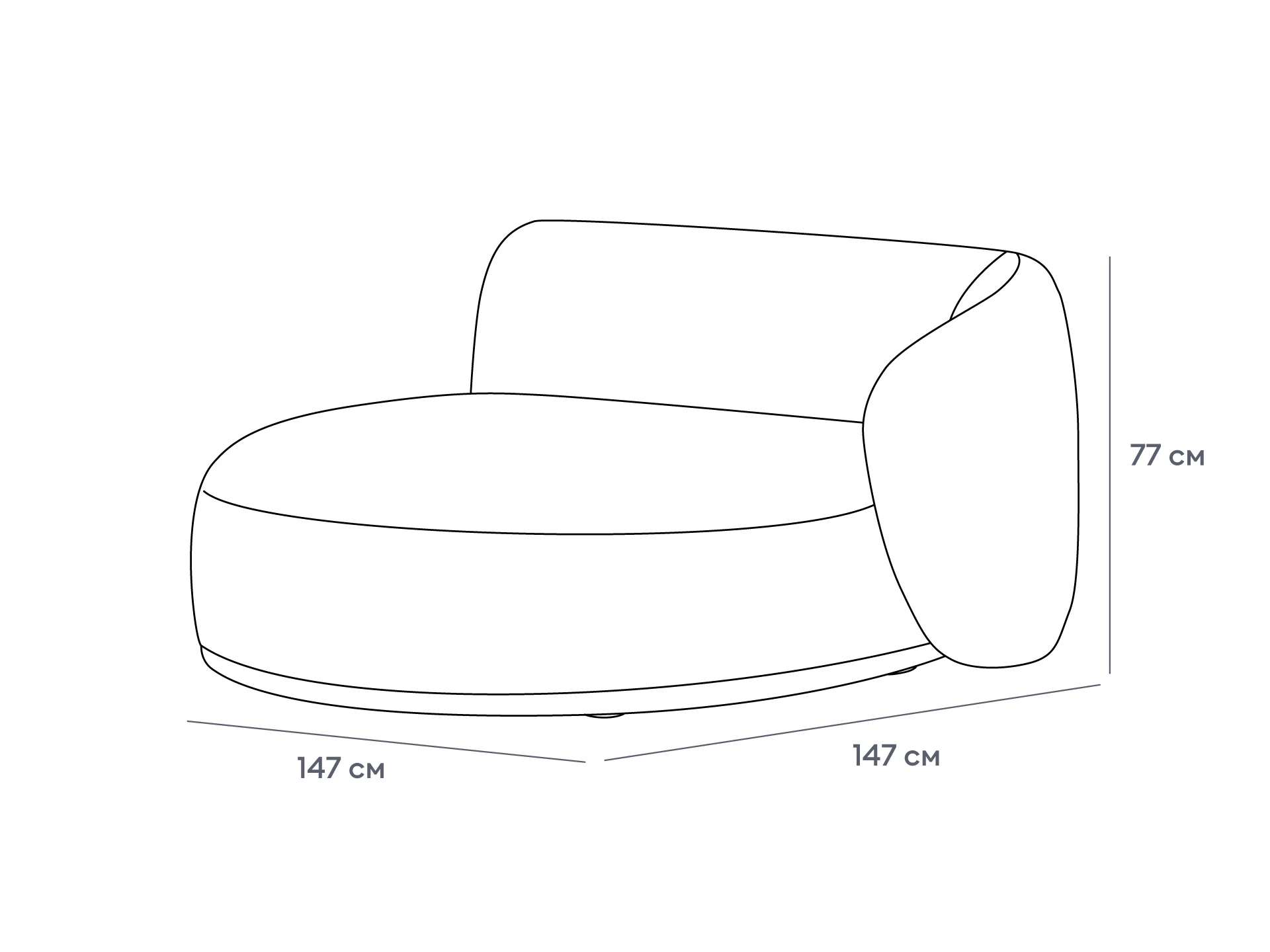 Полуостров круглый Fabro правый 851371  - фото 7